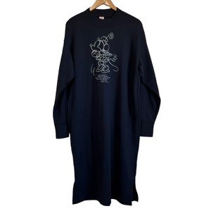 Uniqlo Celebrate Mickey Sweat Dress 90th Anniversary Steamboat Willie Medium